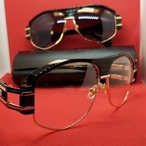 Cazal 671 2 pair special black 1 tinted 1 clear